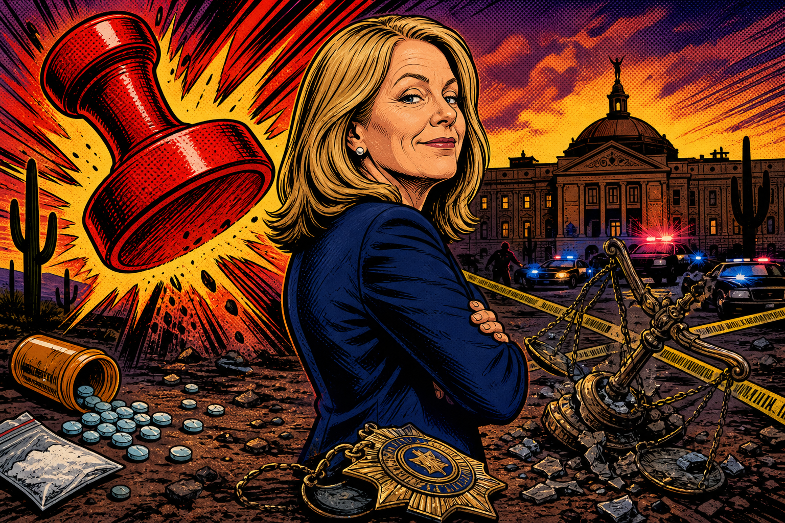 Comic-book Kris Mayes turning away from crime in Arizona
