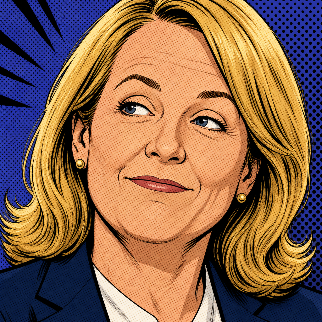 Comic portrait of Kris Mayes